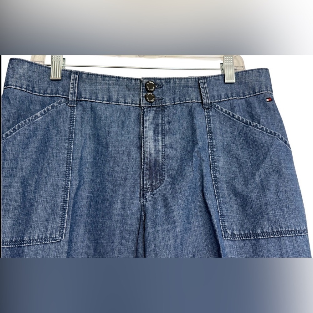 TOMMY HILFIGER WOMEN’S CHELSEA CARGO JEANS BLUE. SIZE: 12 CASUAL - Picture 6 of 15